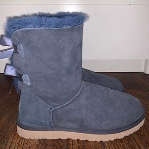 Navy blue Ugg Bailey Bow boots